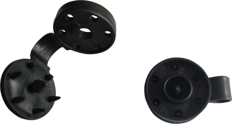 Plastklemmer til skyggenet, sorte, pakke med 25 stk