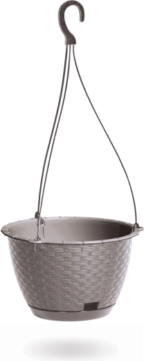 Pot de fleurs suspendu Ratolla Round, 21,5 cm, moka