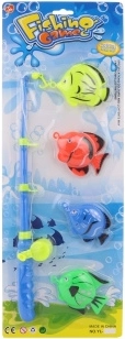 Children’s fishing set with magnetic fish