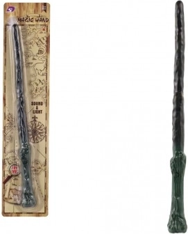 Tryllestav med lys og lyd 36 cm