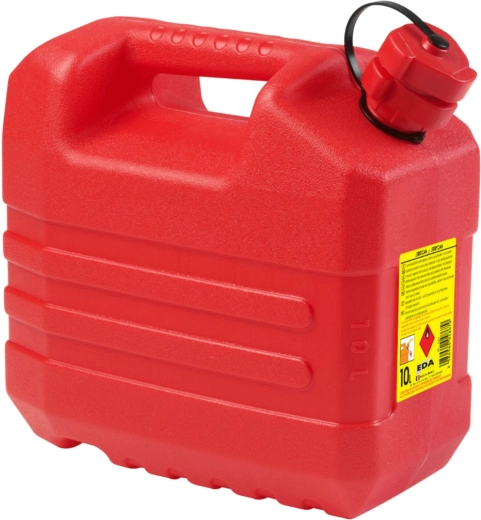 Tanica carburante 10 l con beccuccio estraibile – rosso