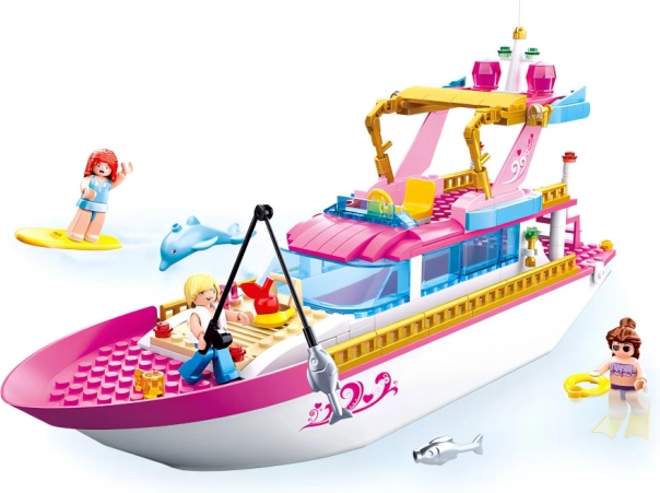 Sluban Girls Dream yacht di lusso set di costruzione