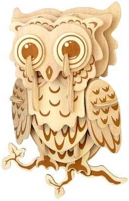 Woodcraft wooden 3D puzzle little owl