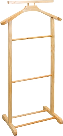 Valet domestique en bois léger 49 × 99 cm, teinte claire