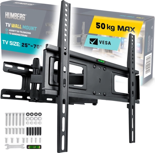 Supporto TV a parete 25–70" Humberg, portata 50 kg