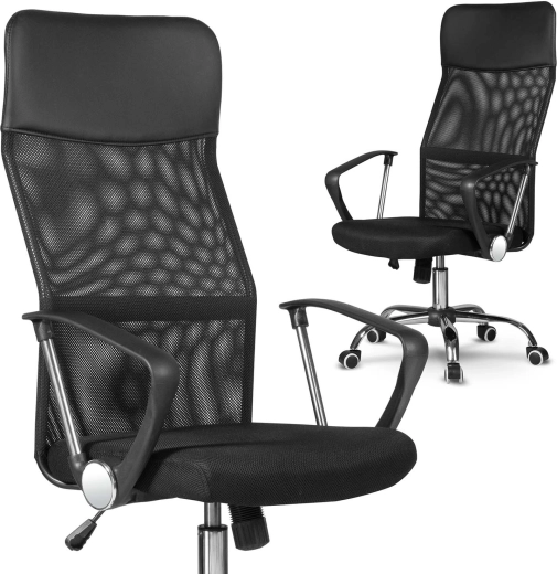 Fauteuil de bureau Sofotel Sydney en micro-maille noire