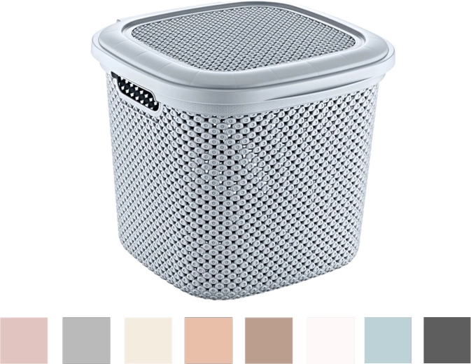 Diamond Bin with Lid 15 L