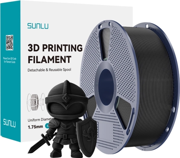 SUNLU PLA+ Filament 1.75 mm – Black