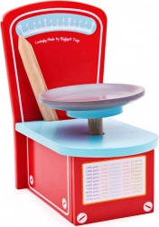 Bilancia da cucina in legno Bigjigs Toys per bambini