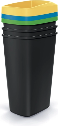 Compacta Q Drop Waste Bin Set 3×45 l
