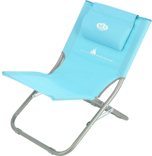 Fauteuil de plage pliant NILS Camp NC3136 bleu