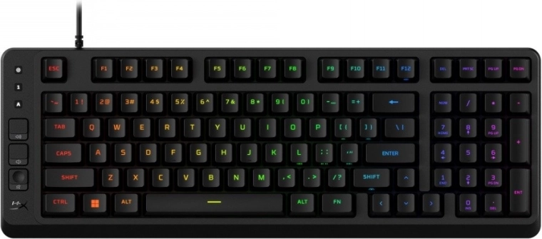 HyperX Eve 1800 gaming keyboard with compact 1800 layout and 10-zone RGB