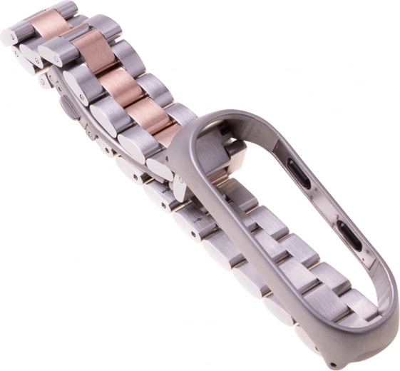 Armband Xiaomi Mi Band 3/ Xiaomi Mi Band 4 - zilver roségoud