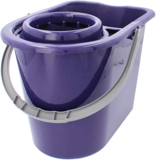 Plastic bucket with wringing mechanism 14 l