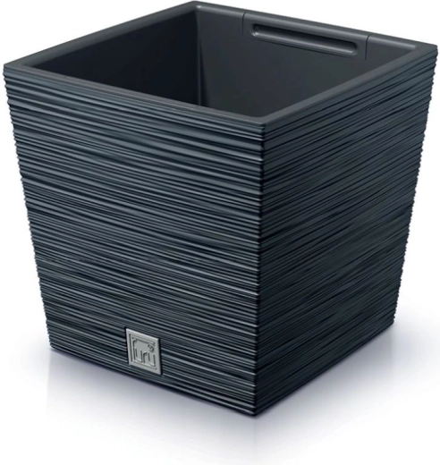 Furu Square Low Planter 30 cm – Anthracite