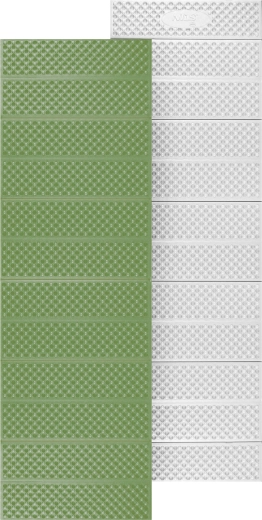 Materassino pieghevole in schiuma con strato riflettente verde