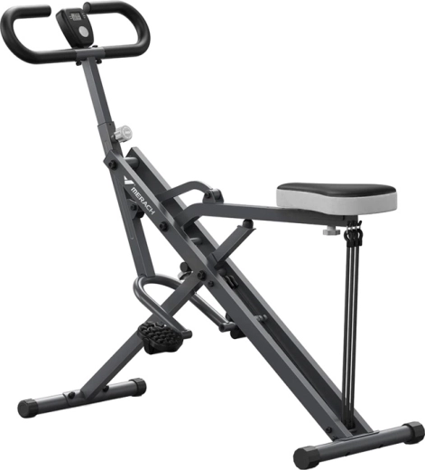 Merach squat machine with adjustable incline and resistance