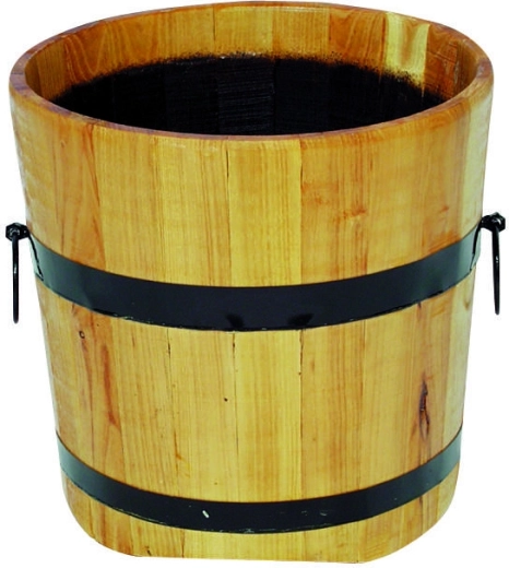 Lesen cvetlični lonec s kovinskimi obroči 35 × 35 cm