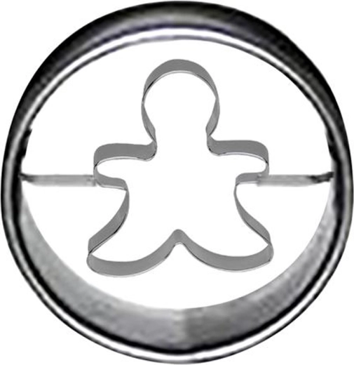 Cookie cutter round 4 cm – gingerbread man