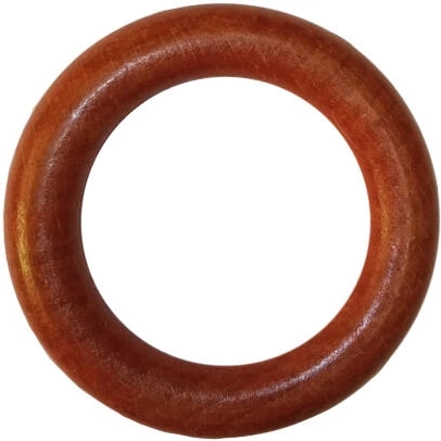 Anneaux suspendus en bois avec crochet cerisier (10 pcs)