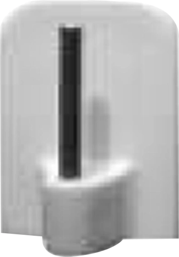 Self-adhesive café curtain hooks white (plastic and metal, 100 pcs)