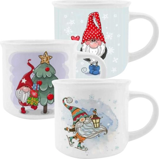 Tasse en céramique de Noël TORO 350 ml avec lutin