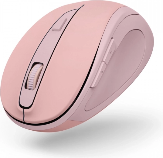 Mouse ottico wireless rosa con clic silenzioso
