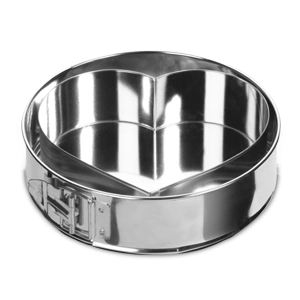 Teglia per torte 24 cm con fondo removibile e inserto a cuore