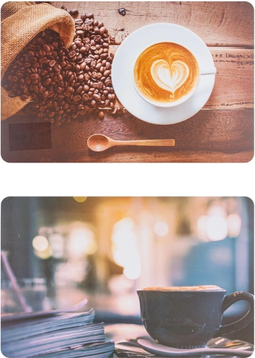 Sottopiatto Coffee 43 × 28 cm, polipropilene, mix di decorazioni