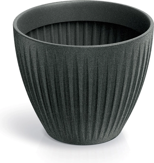 Pot Latia Round 40 cm – granit noir