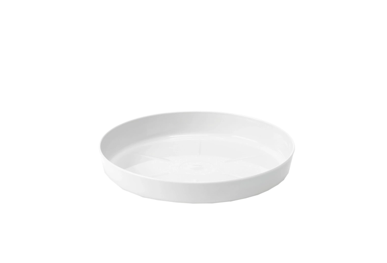 Support en plastique pour pot de fleurs Lamela Magnolia blanc 14,5 cm
