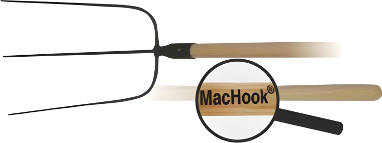 Fourche à 3 dents avec manche en bois 130 cm