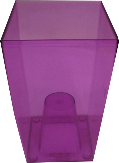 Square plant pot cover, purple, 2 l