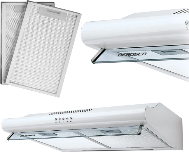 Under-cabinet cooker hood 60 cm white BERDSEN BE-10A