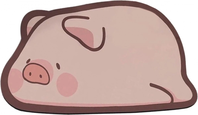 Rychleschnoucí koupelnová předložka se vzorem prasátka