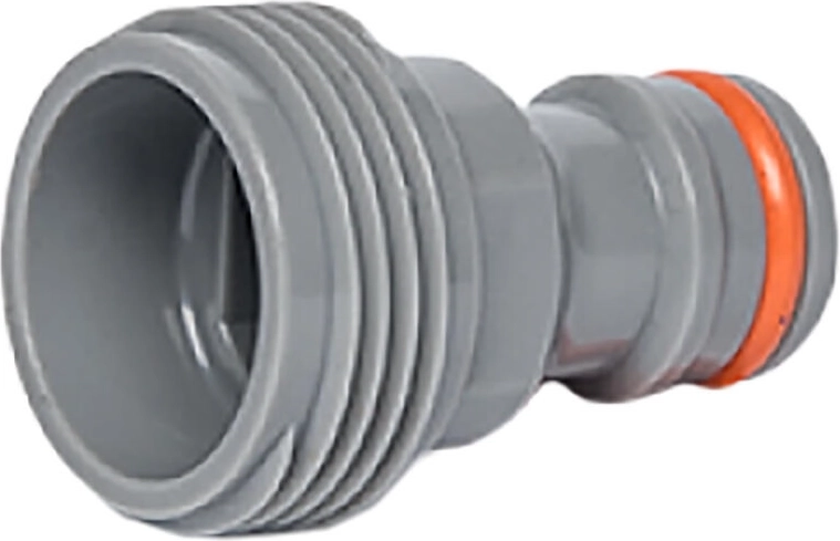 Adaptateur en plastique avec filetage extérieur 3/4" WHITE LINE