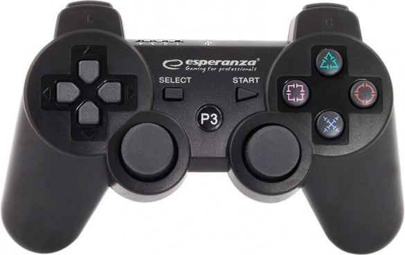 Bezdrátový gamepad ESPERANZA pro PS3, Bluetooth, černý