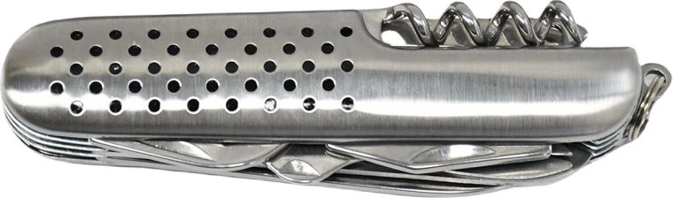 Couteau multifonction pliant en acier inoxydable, 9 fonctions