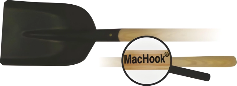 Pala drenante con manico in legno 130 cm MacHook