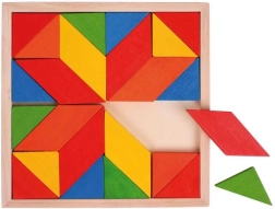 Bigjigs Toys wooden colorful mosaic