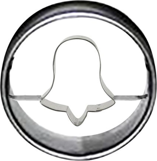 Cookie cutter circle – bell 4 cm
