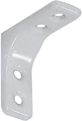 Mensola a staffa 30 × 30 mm bianca