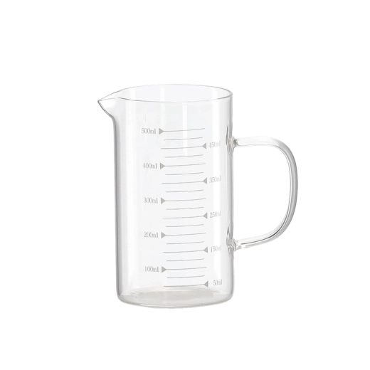 Caraffa graduata in vetro 0,5 l