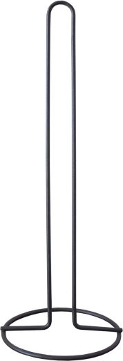 Szabadon álló toalettpapír-tartó 43 cm – fekete acél