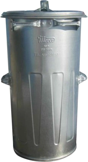 Galvanized trash can 110 l