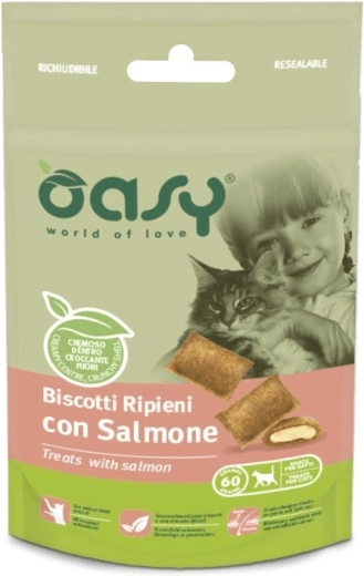 Oasy treats for cats with salmon 60 g