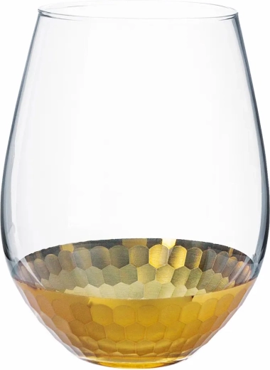 Steklena vaza Golden Honey 14 cm
