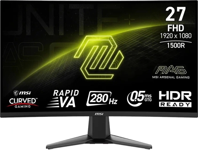 MSI MAG 276CXF Moniteur gaming incurvé 27" FHD 280 Hz noir