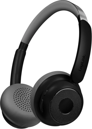 Cuffie wireless con microfono e ANC – LogiLink AuraSolo, nero