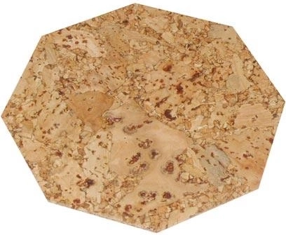 Korkbordskåner ottekant 10 cm (6 stk)